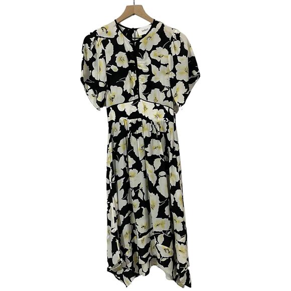 ba&sh Fairy Floral Midi Dress - Black - 0 (US 4) - Picture 9 of 16